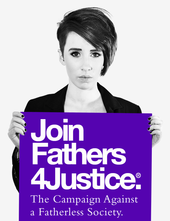 Join Fathers4Justice - No child should be denied their human right to a father. Join our global campaign to give fathers equal rights to see their children after separation.